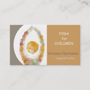 Carte De Visite Yoga pour enfants