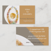 Carte De Visite Yoga pour enfants (Devant / Derrière)