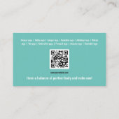 Carte De Visite Yoga | Professeur professionnel (Dos)