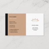 Carte De Visite Yoga | Professeur professionnel (Dos)
