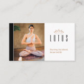 Carte De Visite Yoga | Professeur professionnel (Devant)