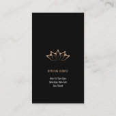 Carte De Visite Yoga | Professeur professionnel (Dos)