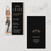 Carte De Visite Yoga | Professeur professionnel (Devant / Derrière)