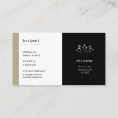 Carte De Visite Yoga | Professeur professionnel (Dos)