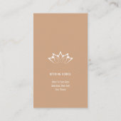 Carte De Visite Yoga | Professeur professionnel (Dos)