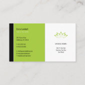 Carte De Visite Yoga | Professeur professionnel (Dos)