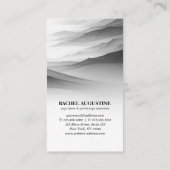 Carte De Visite Yoga Reiki à une jambe King Pigeon Pose Aquarelle (Dos)