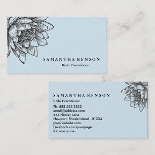 Carte De Visite Yoga Reiki Consommateur d'énergie léger Rempli Lot