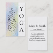 Carte De Visite Yoga sacré de chemin d'éclaircissement de la (Devant / Derrière)