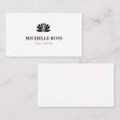 Carte de visite Yoga simple (Devant / Derrière)