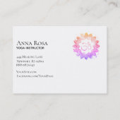 Carte De Visite *~* Yoga spirituel bouddhiste Om Aum Lotus Flower (Dos)