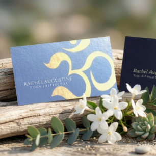 Carte De Visite Yoga Studio Méditation Instructeur Vie Coach OM