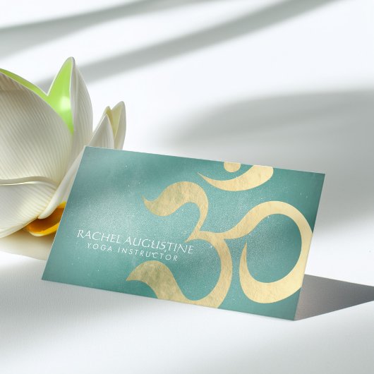 Carte De Visite Yoga Studio Méditation Instructeur Vie Coach OM