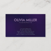 Carte De Visite Yoga Word Art - Cool Mini illustration (Dos)