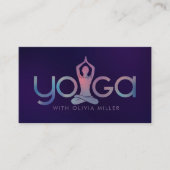 Carte De Visite Yoga Word Art - Cool Mini illustration (Devant)
