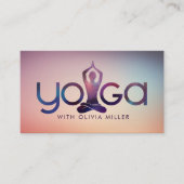 Carte De Visite Yoga Word Art - Cool Mini illustration (Devant)