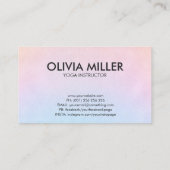 Carte De Visite Yoga Word Art - Illustration dessinée à la main (Dos)