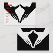 Carte De Visite Yoga Yoni Mudra (Devant / Derrière)