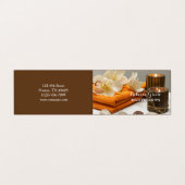 Carte De Visite Yoga Zen Aromathérapie SPA de soins de la peau Mas (Extérieur déplié)