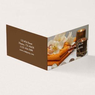 Carte De Visite Yoga Zen Aromathérapie SPA de soins de la peau Mas