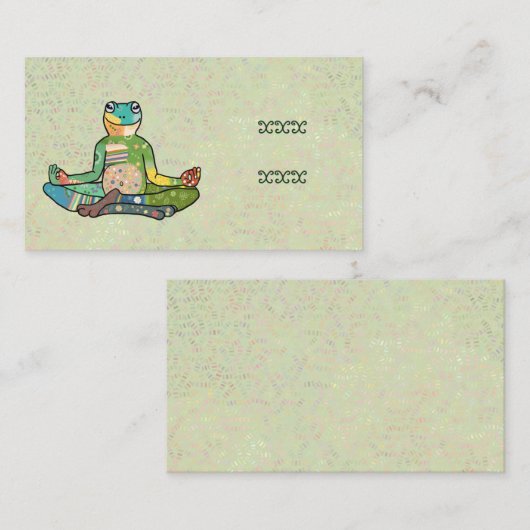 Carte De Visite yogafrosch (Devant / Derrière)