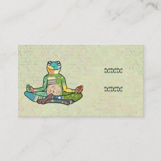 Carte De Visite yogafrosch (Devant)