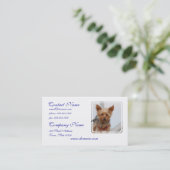 Carte De Visite Yorkie mignon (Debout devant)