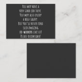 Carte De Visite you’ll never find such amazing co-workers like us! (Devant / Derrière)