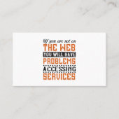 Carte De Visite You Will Have Gap Accessing Services (Devant)