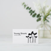 Carte De Visite Young Shoots v2 - Noir sur Blanc (Debout devant)
