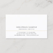 Carte De Visite Your Custom Text Elegant Modern Sleek Minimalist (Devant)