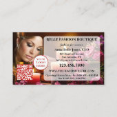 Carte De Visite Your Design Women's Fashion Retail (Dos)