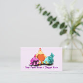 Carte De Visite Your Happy Chicken Funny Business Cards Example (Debout devant)