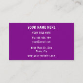 Carte De Visite Your Happy Chicken Funny Business Cards Example (Dos)