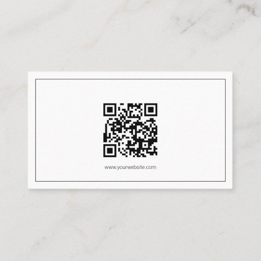 Carte De Visite Your Logo Custom QR Code Marketing (Dos)