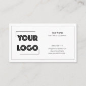 Carte De Visite Your Logo Custom QR Code Marketing (Devant)
