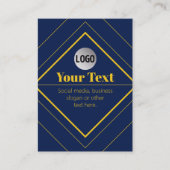 Carte De Visite Your Logo & Customizable Design Template (Devant)