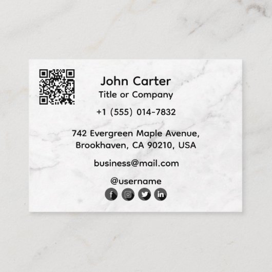 Carte De Visite Your Logo Here Custom (Dos)