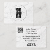 Carte De Visite Your Logo Here Custom (Devant / Derrière)