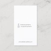 Carte De Visite Your Own Custom Artistic Watercolo Earring Display (Dos)