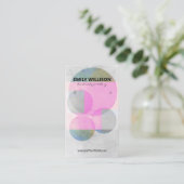 Carte De Visite Your Own Custom Artistic Watercolo Earring Display (Debout devant)