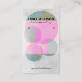 Carte De Visite Your Own Custom Artistic Watercolo Earring Display (Devant)