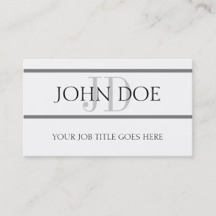 Carte De Visite YourJobTitle barre W/W Horiz
