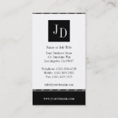 Carte De Visite YourJobTitle ! Blanc (Dos)