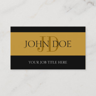 Carte De Visite YourJobTitle Stripes Gold