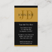 Carte De Visite YourJobTitle Stripes Gold (Dos)