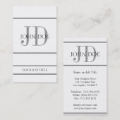 Carte De Visite YourJobTitle W/W vertical (Devant / Derrière)