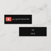 carte de visite youtube (Devant / Derrière)