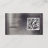 Carte De Visite YOUTUBE Channel Advertisement QR Code Photo (Dos)