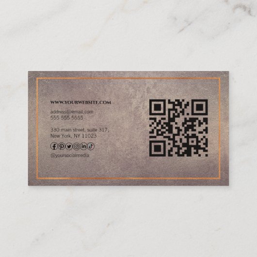 Carte De Visite YOUTUBE Channel Advertisement QR Code Photo (Dos)